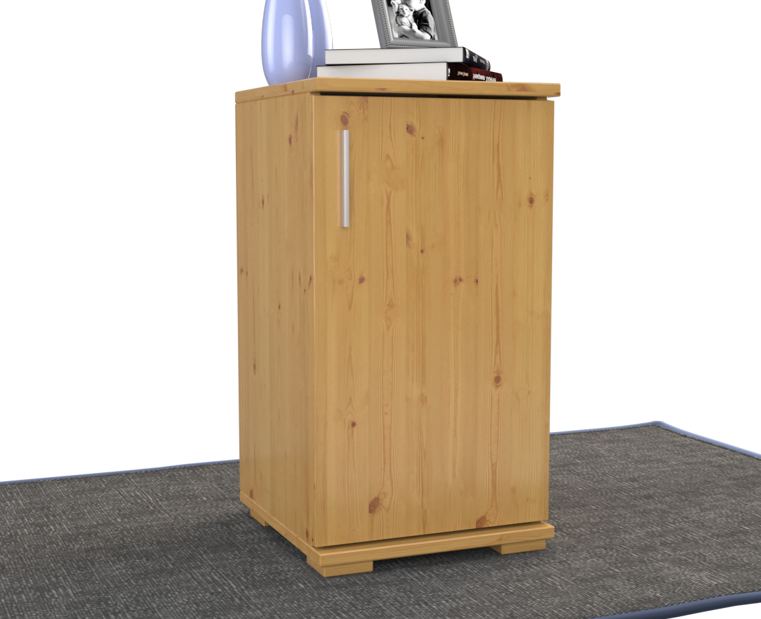 Nobis Kommode Bio Kiefer Massivholz | Sideboard Anrichte | 1-Türig | 74cm hoch