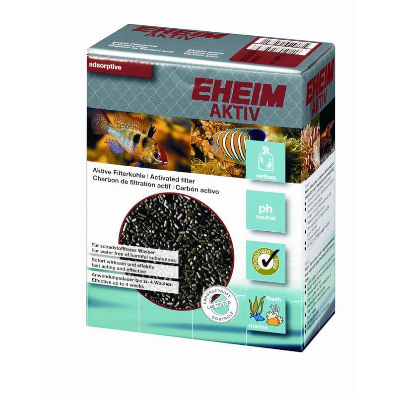 EHEIM Karbon Aktivkohle mit Netzbeutel, 225 g (≈ 1 l)