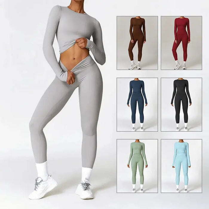 Tight-fitting Brushed Yoga Suit Quick-drying Fitness Clothes