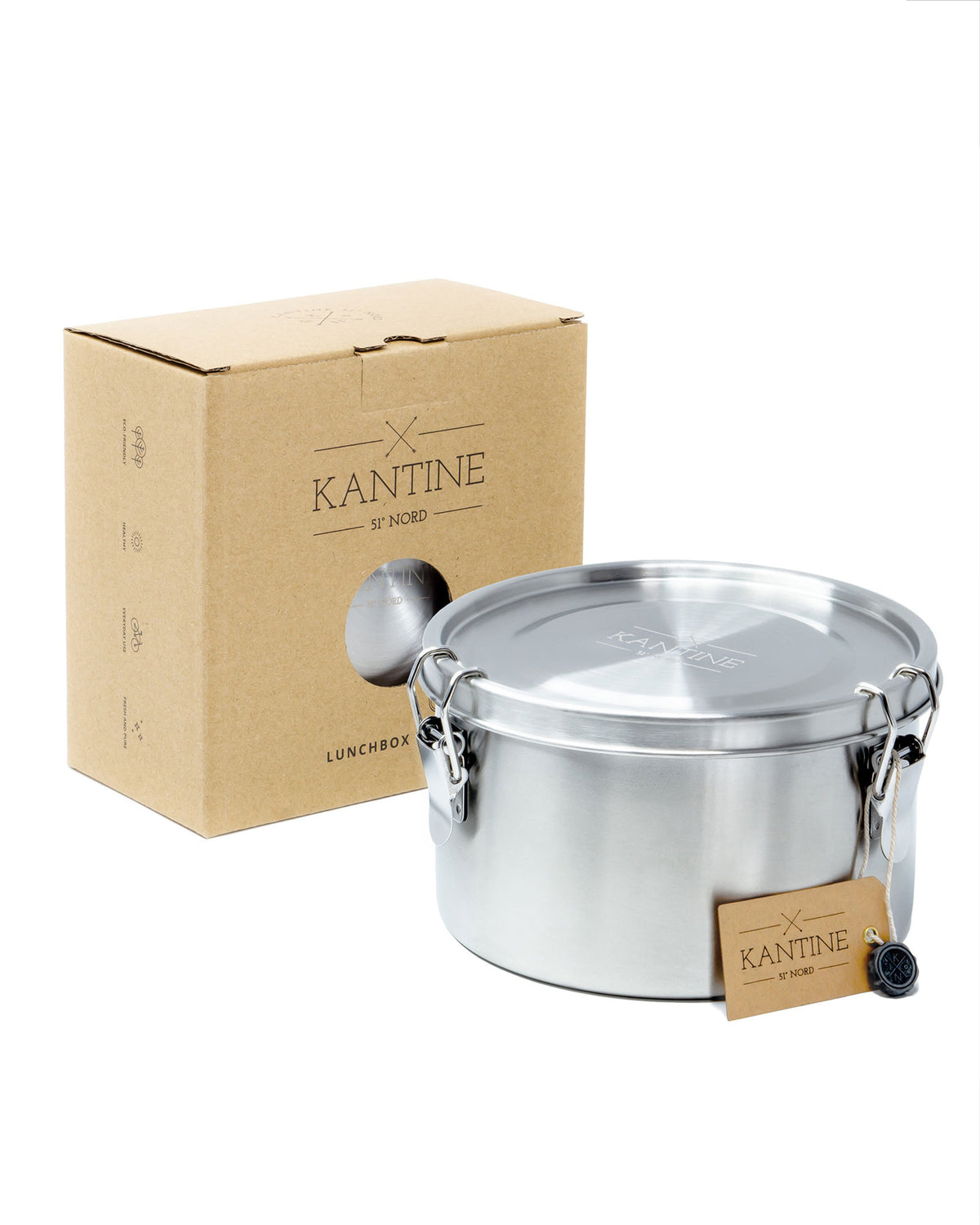Tiffin Lunchbox aus Edelstahl – Auslaufsicher & Plastikfrei (1200 ml)