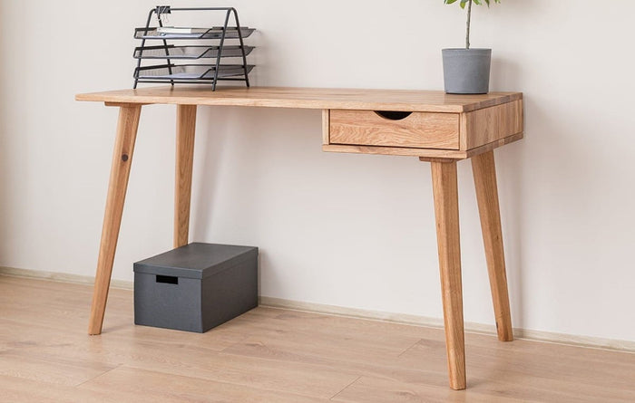 Savona Schreibtisch Wildeiche 120 cm – Minimalistisch, stilvoll und funktional