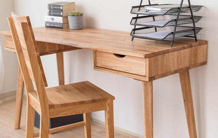 Savona Wildeiche Schreibtisch Savona II – 137,5 cm für Effizientes Arbeiten
