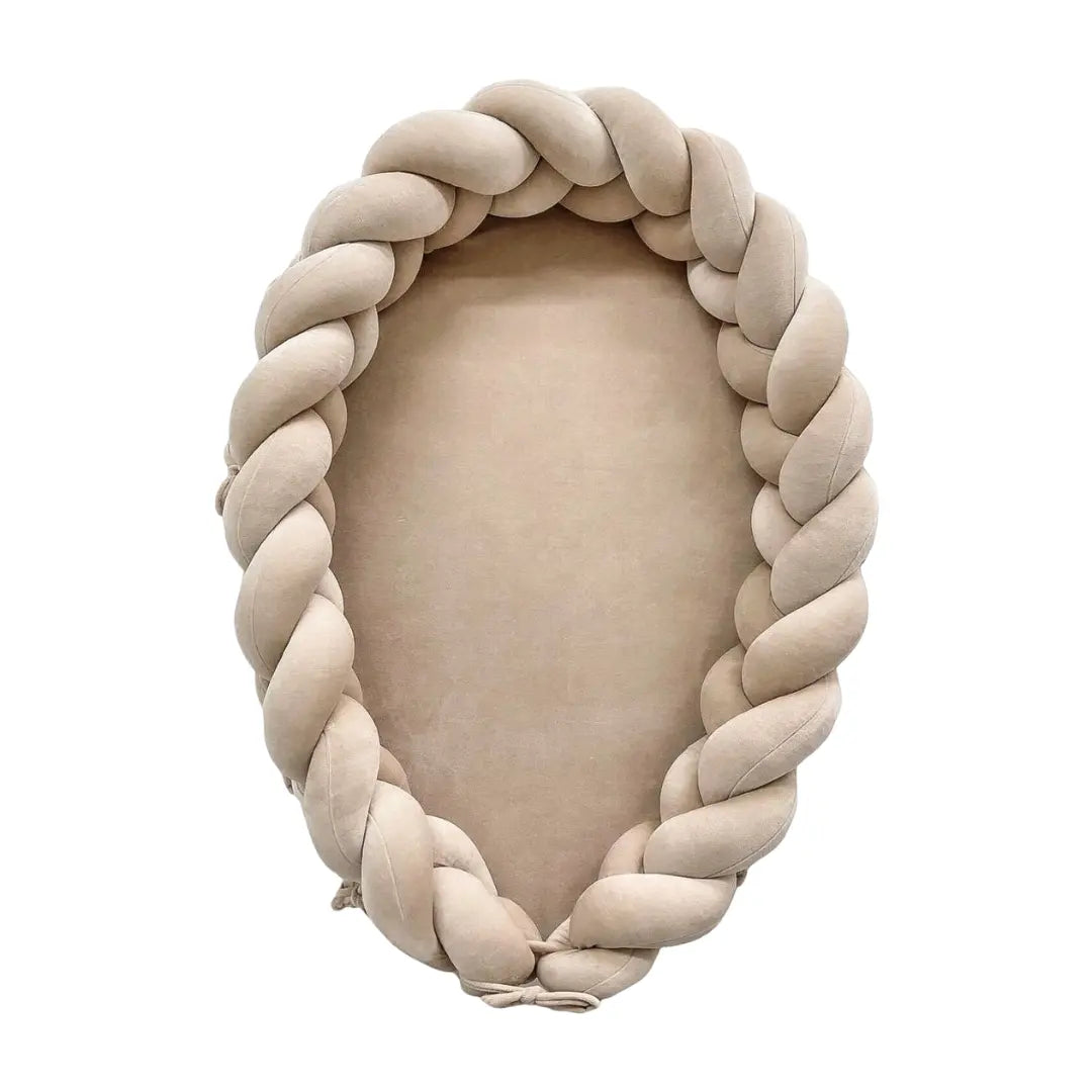 Babynest & Bettschlange 2in1 Velours – mitwachsend