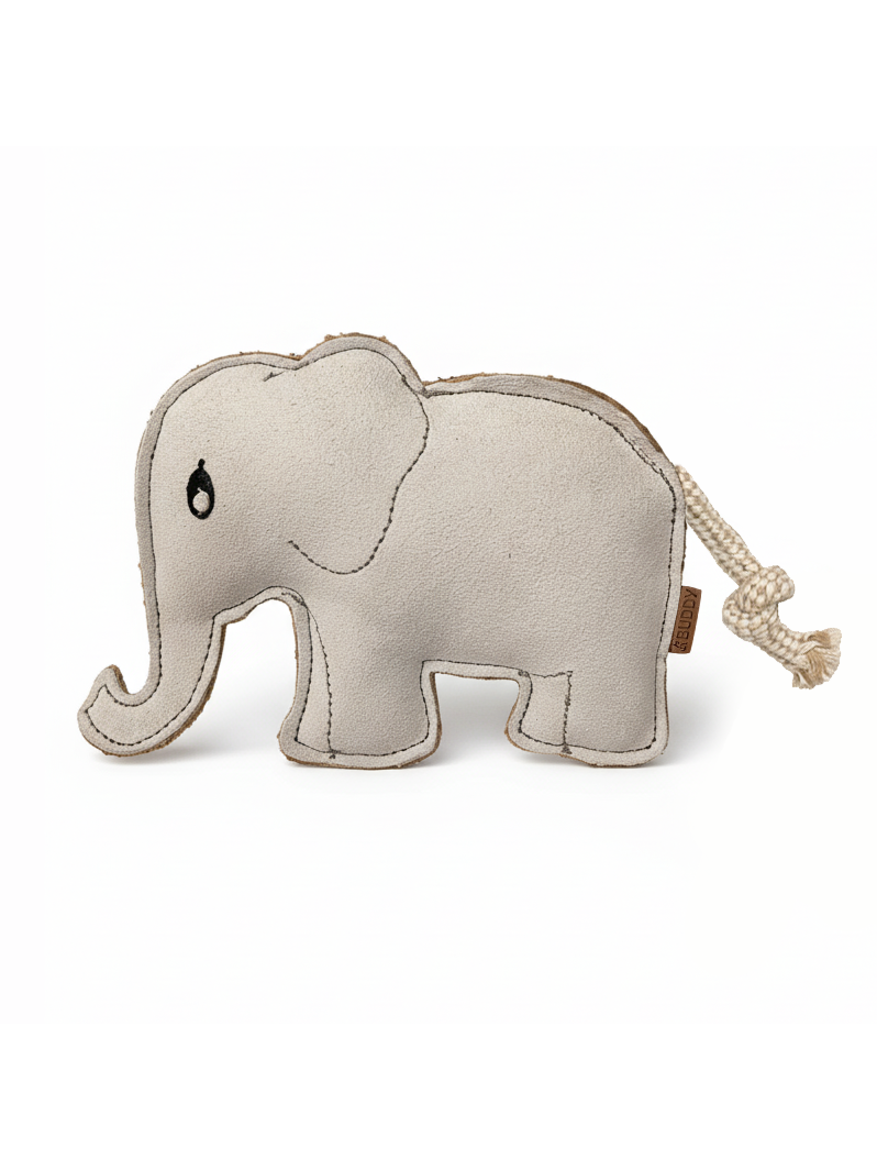 BUDDY. Hundespielzeug aus Leder "Elefant"