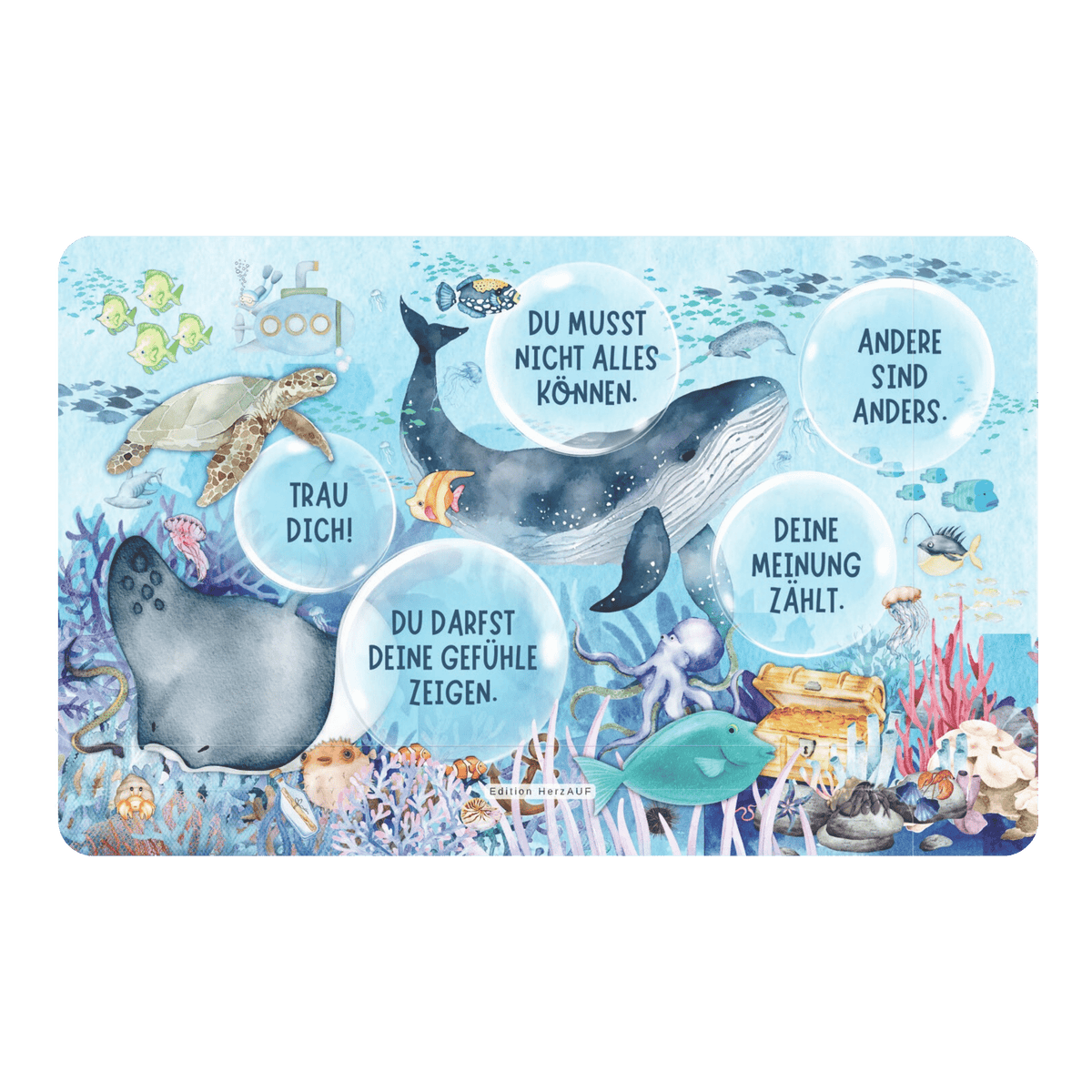 Frühstücksbrettchen „Unterwasserwelt“ – Ein liebevolles Geschenk für kleine Entdeckerinnen und Entdecker