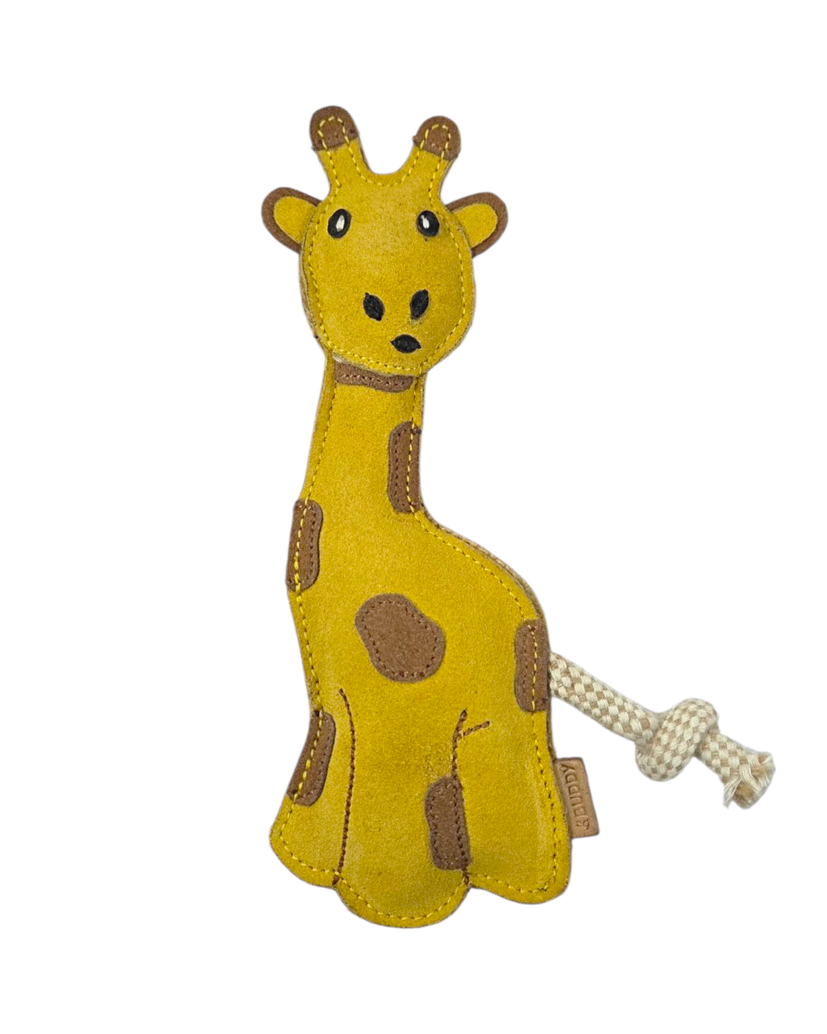 BUDDY. Hundespielzeug aus Leder "Giraffe"