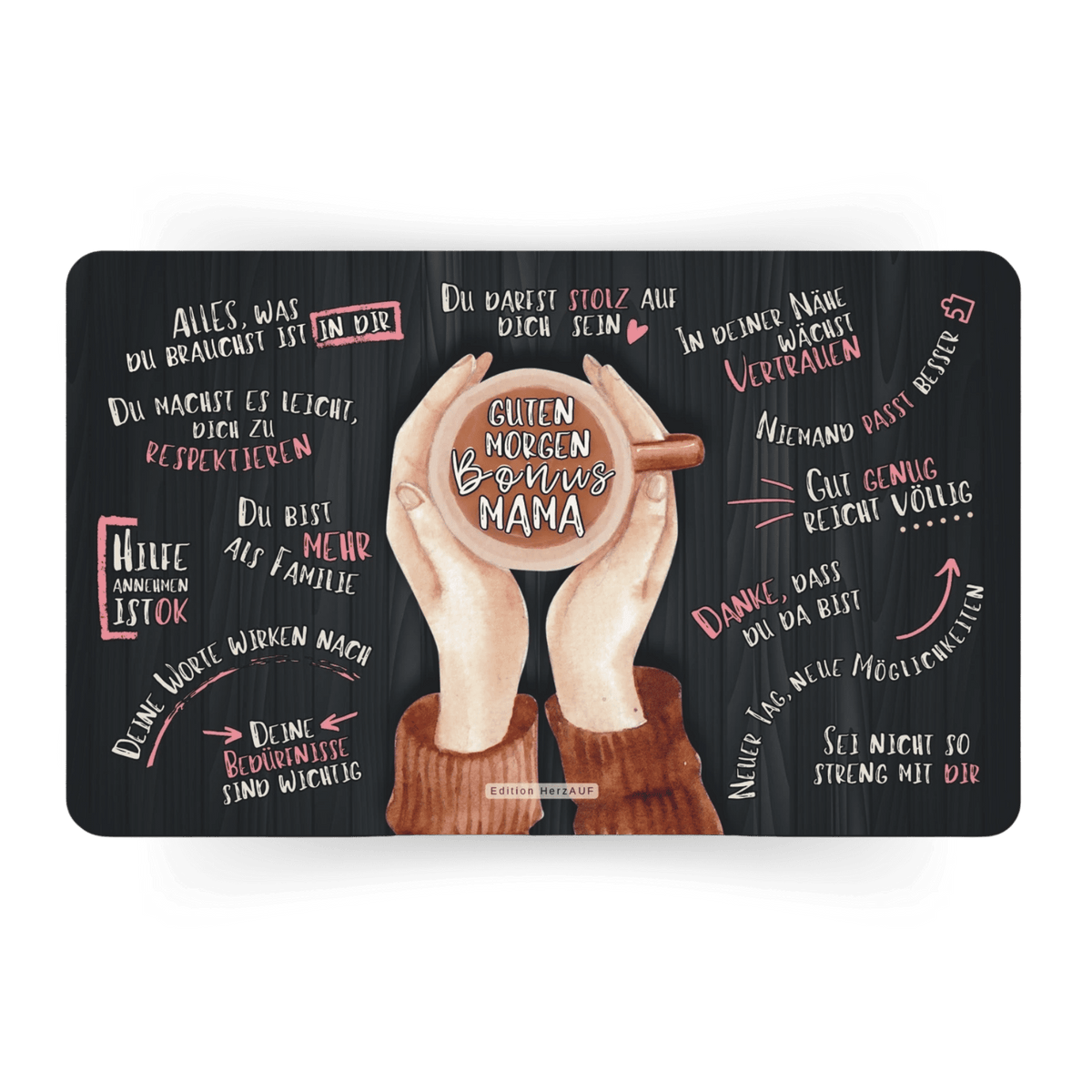 Frühstücksbrettchen „Guten Morgen Bonusmama“ – Ein liebevolles Geschenk für eine Mama aus dem Herzen