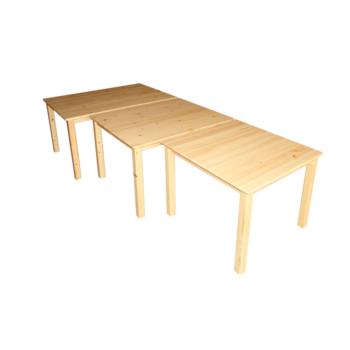Esstisch aus Bio Kiefer Massivholz Leo 80-180 cm | Nachhaltiger Massivholztisch