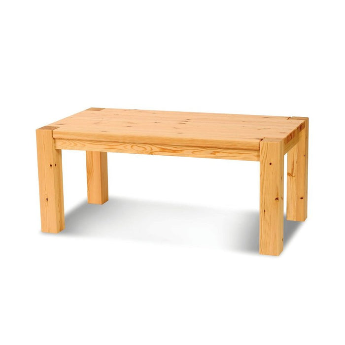 Leo Couchtisch Massivholz aus 100% Bio Kiefer | Beistelltisch Wohnzimmertisch