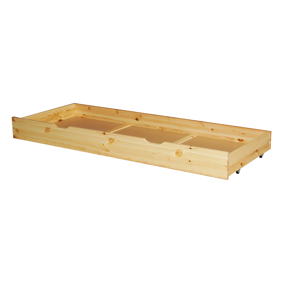Bettschublade aus Massivholz | Volle Matratzenlänge | Naturholz | 100% Bio-Bett