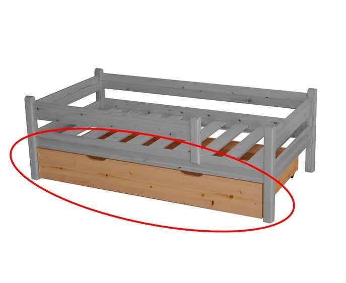 Bettkasten Kinderbett 80x160cm aus Kiefer Massivholz | 100% Bio | Naturholz