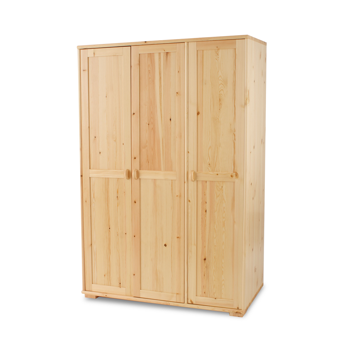 Vanessa Kleiderschrank Bio Kiefer | 3-türig aus 100% massivem Holz