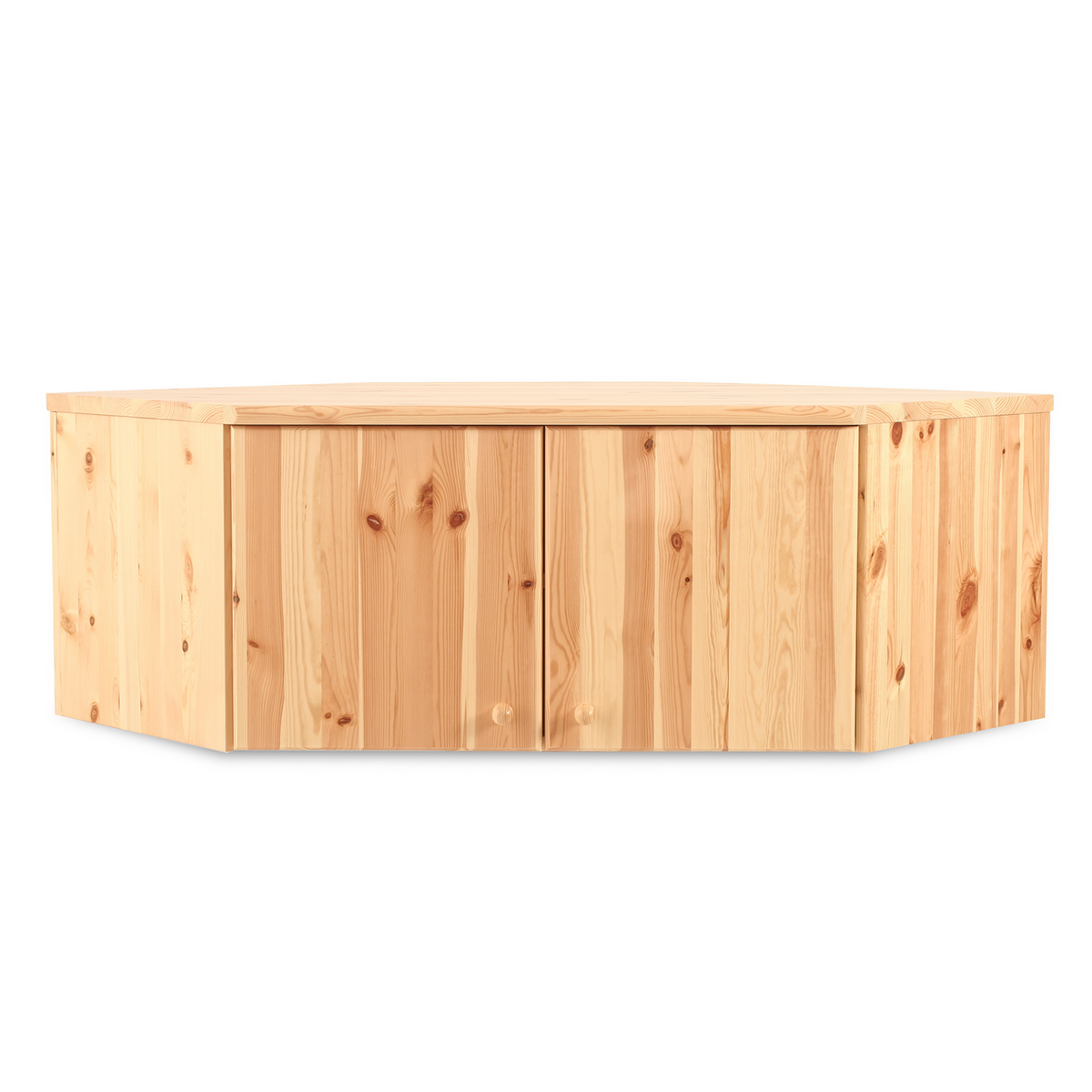 Claudia Eckschrank aus Bio Kieferholz – Massiver Kleiderschrank Aufsatz aus 100% Holz