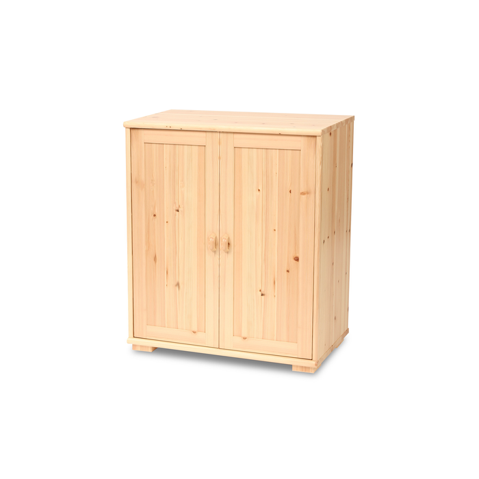 Vanessa Kommode Bio Holz | 2-Türiges Sideboard aus 100% Bio Massivholz