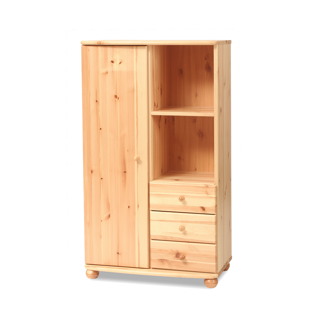 Leo Kommode Bio Massivholz Kiefer für Leo-Galeriebett | 100% Nachhaltige Qualität