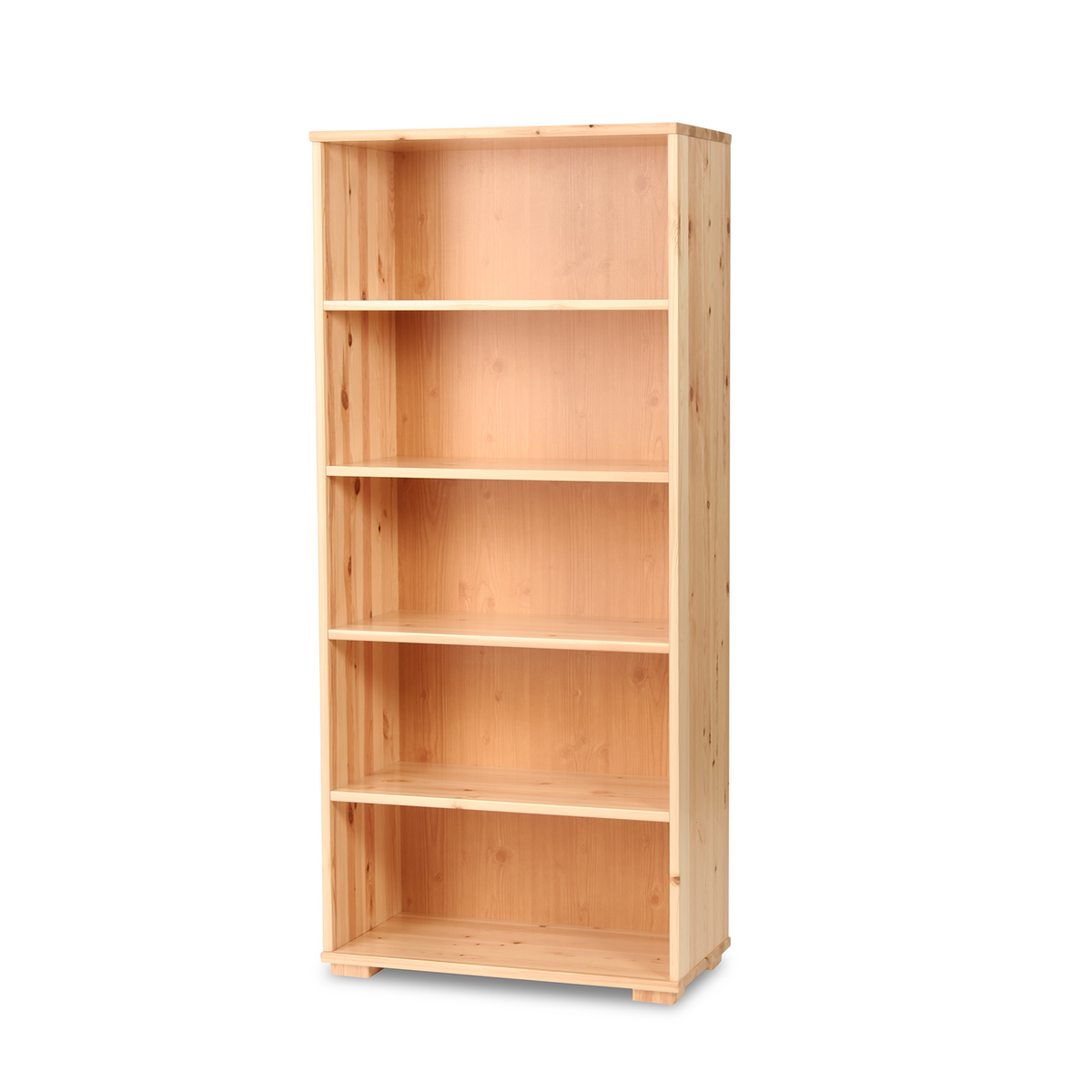 Vanessa Büroschrank aus Bio Kiefer Massivholz | Dielenschrank mit 5-Regalfächern
