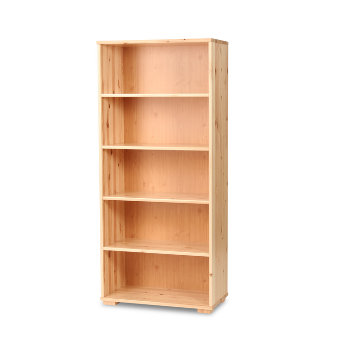 Vanessa Büroschrank aus Bio Kiefer Massivholz | Dielenschrank mit 5-Regalfächern