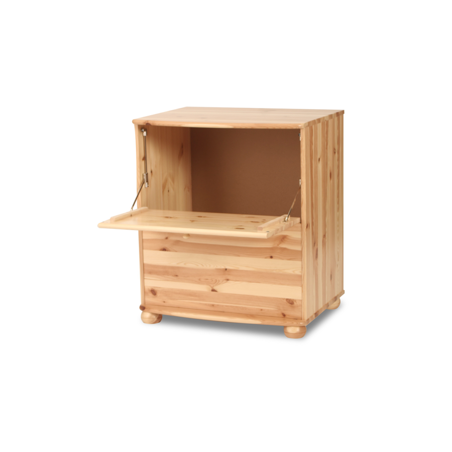 Claudia Wäscheschrank Kiefer Massivholz - Wäschebox Kommode aus 100% Bio-Material