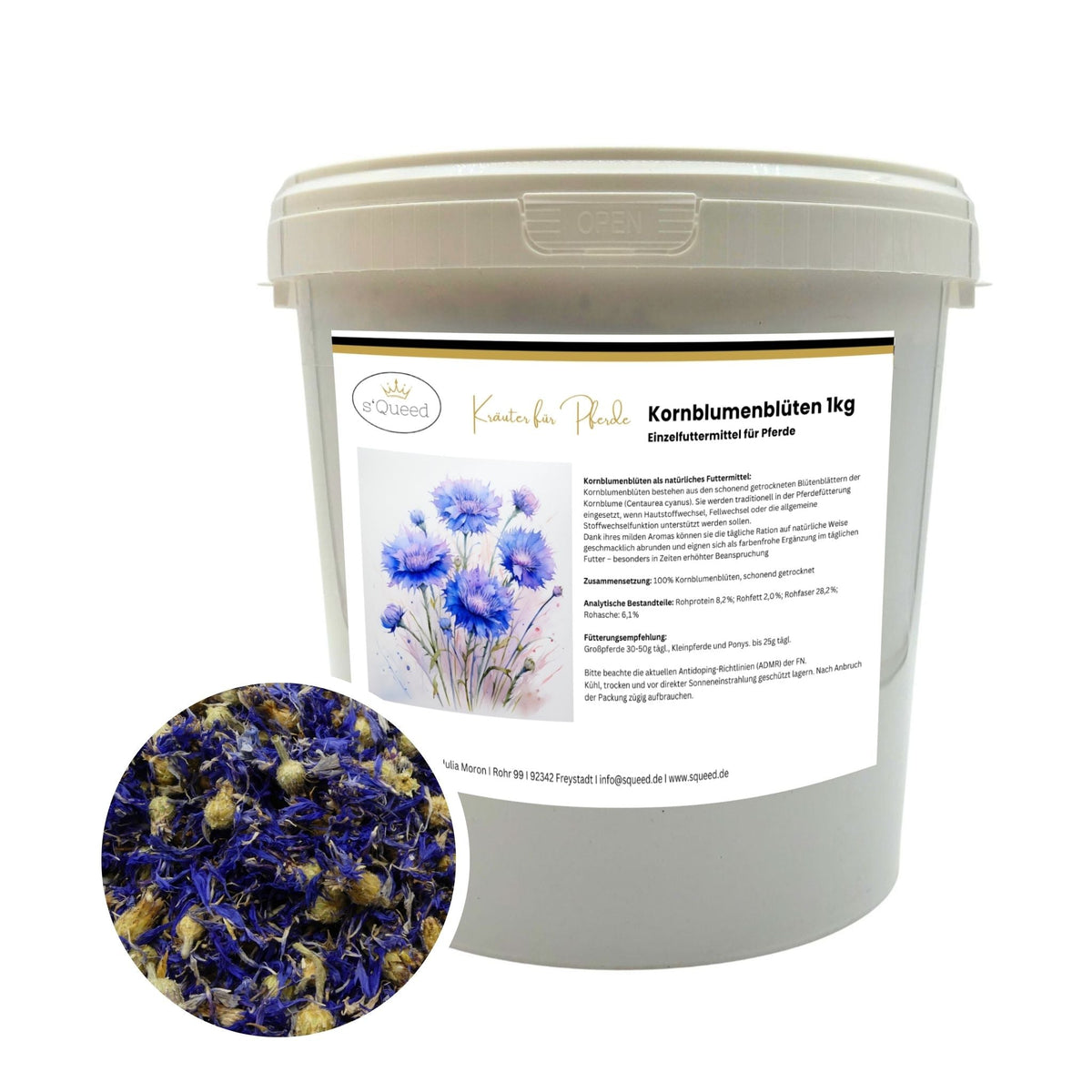 Kornblume Pferd 1kg
