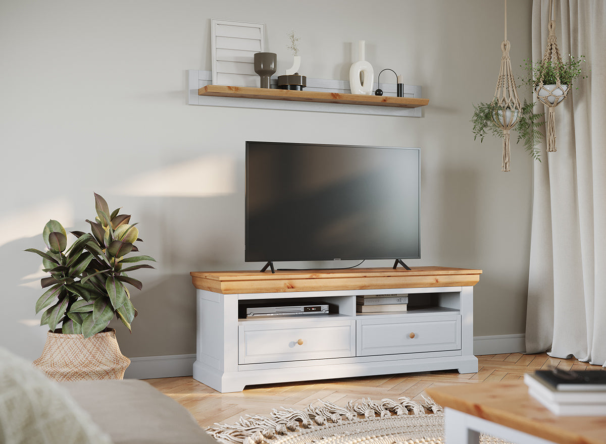 Milano Elite Kiefer TV-Schrank – Stilvoller Ordnung im Wohnzimmer
