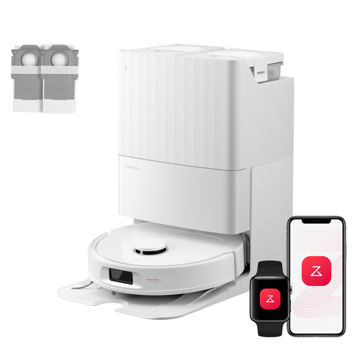 Roborock QV 35A Saugroboter Set (verbessert von Qrevo S) mit Multifunktionsdock (mit Staubsaugerbeutel*2 Stück)
