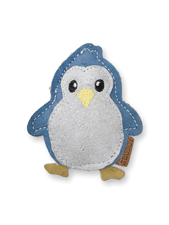 BUDDY. Hundespielzeug aus Leder "Kleiner Pinguin"