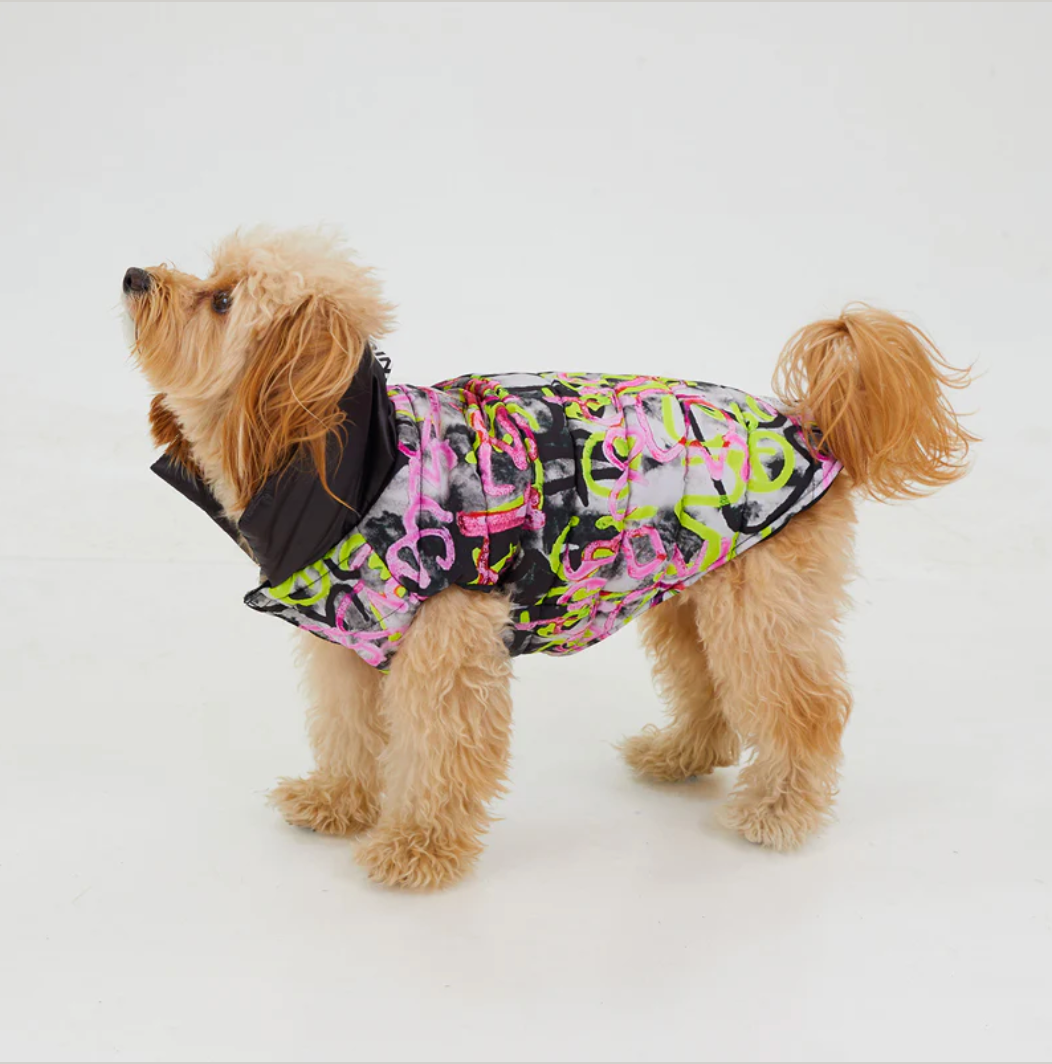 Graffiti Wasserdichte Pufferjacke