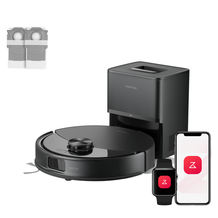 Roborock Q10 S5+ Set Saug- und Wischroboter mit Auto-Entleerungsstation mit zwei zusätzlichen Staubbeuteln