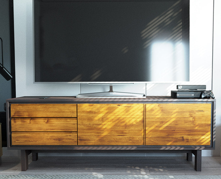 Barcelona TV-Sideboard Massivholz – Elegantes Design für Ihr Wohnzimmer