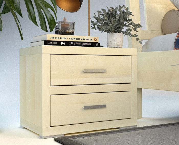 PEDENZA Massivholz Nachttisch  – Zeitloses Design und Funktionalität vereint