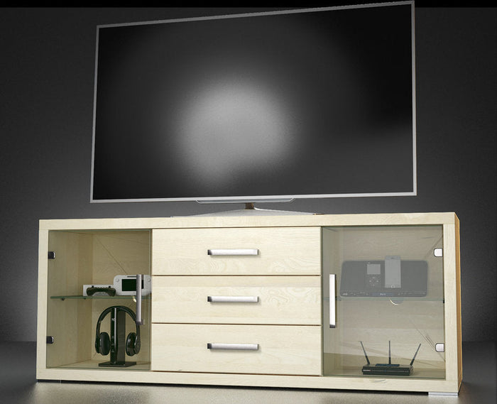 CREATO TV-Sideboard Birke – Handgefertigte Massivholz-Kommode für Ihr Wohnzimmer