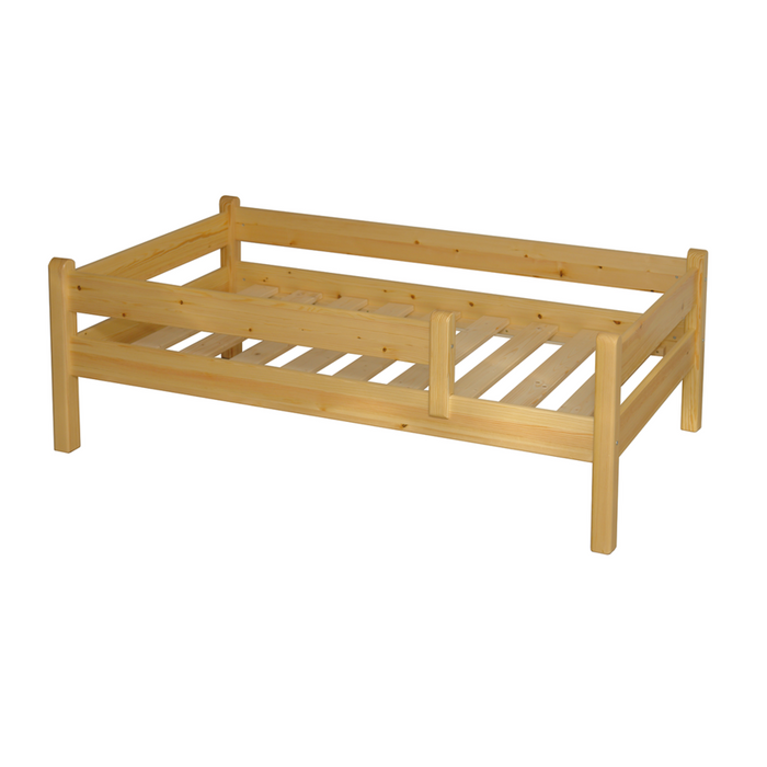 Markus Kinderbett 80x160cm aus Kiefer Massivholz | Gesund Schlafen im 100% Bio-Bett