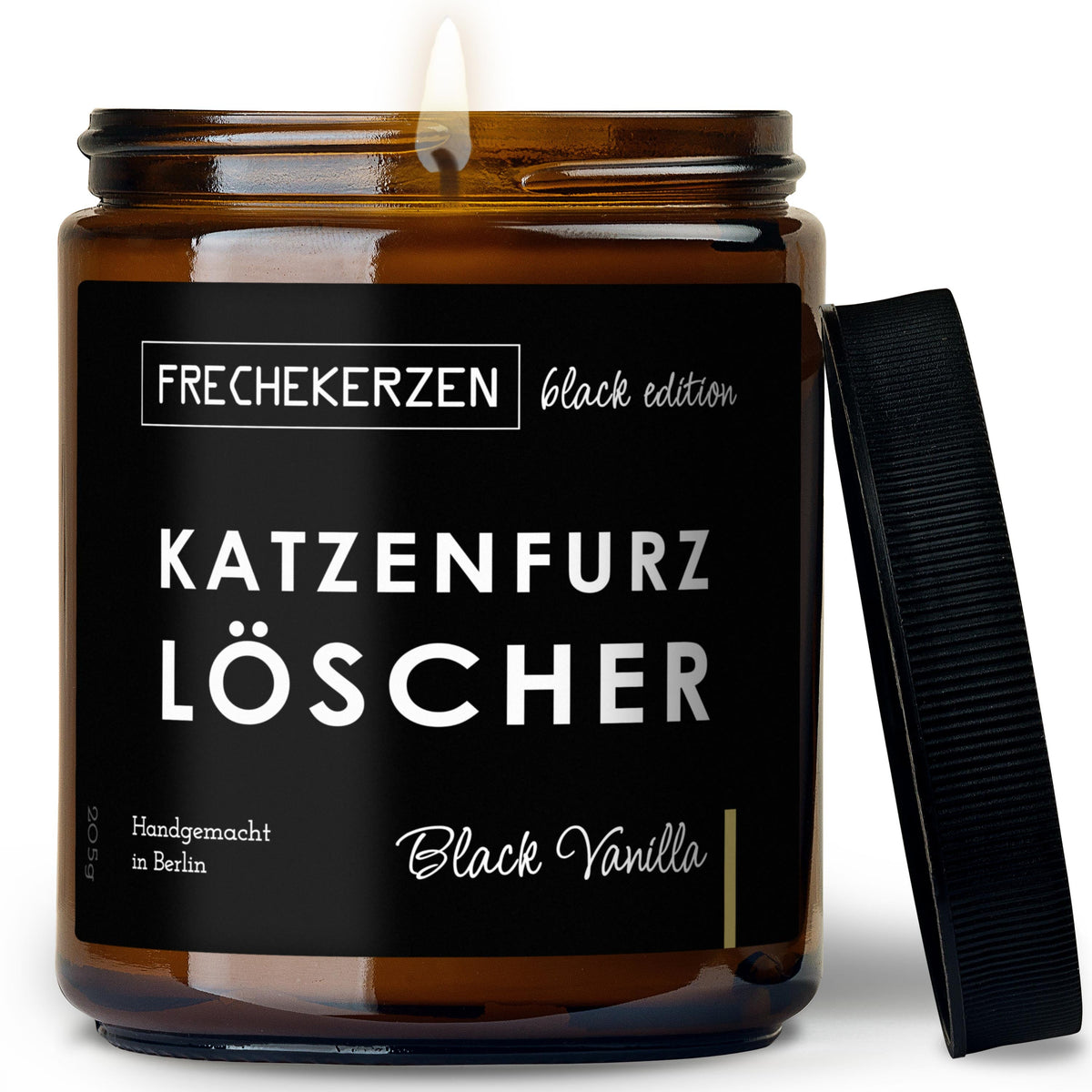 Duftkerze mit Spruch | katzenfurz löscher