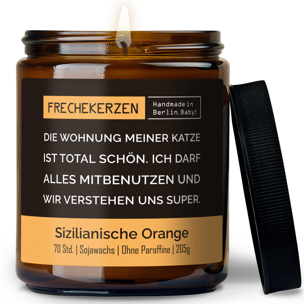 Geschenkkerze | die wohnung meiner katze ist total schön. ich darf alles mitbenutzen und wir verstehen uns super.