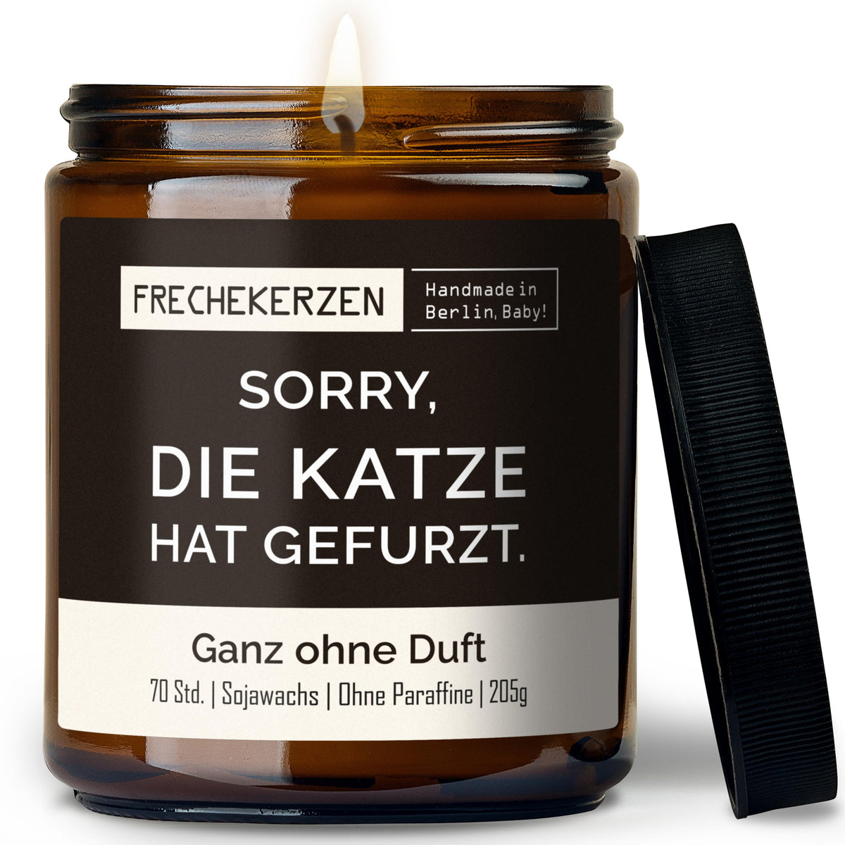 Freche Kerze | sorry, die katze hat gefurzt.