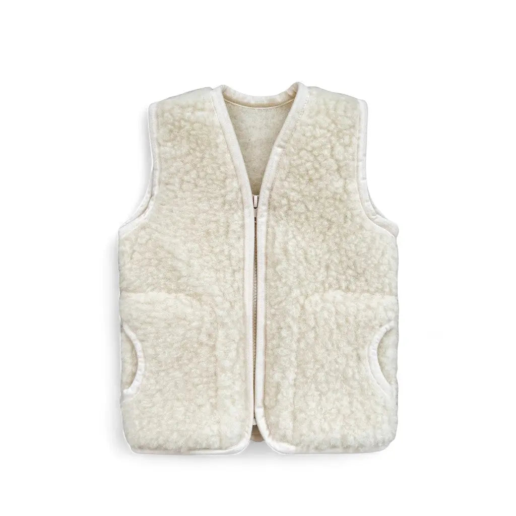 Kinderweste Merinowolle – weich, warm & hypoallergen