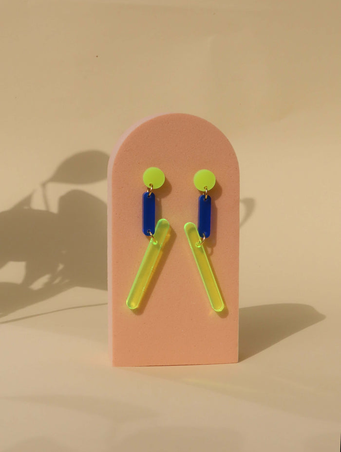 niemalsmehrohne x Kunstmuseum Basel Edition - neon lights Nr.3 - Ohrringe