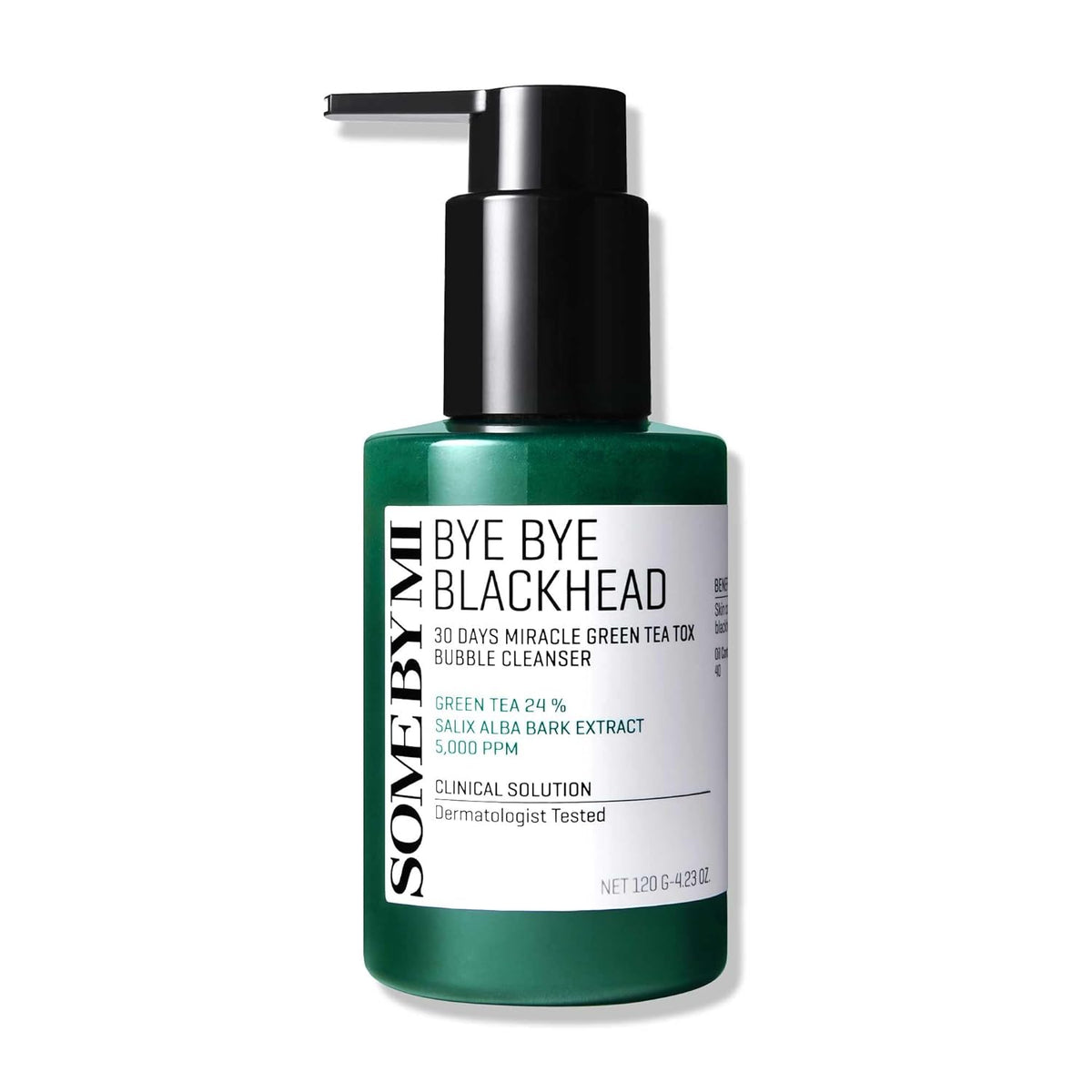 Some By Mi Bye Bye Blackhead 30 days Miracle Green Tea Tox Bubble Cleanser 120 ml