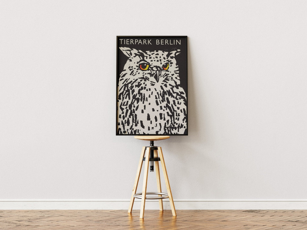 Tierpark Poster Eule | 1977 | Original Berlin
