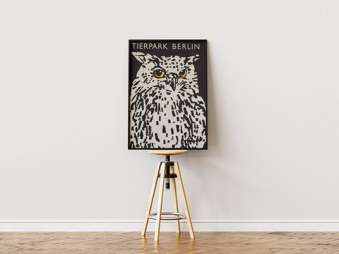 Tierpark Poster Eule | 1977 | Original Berlin