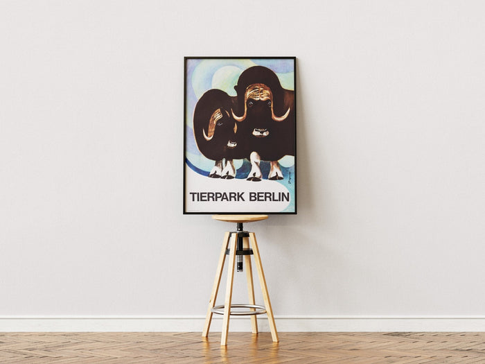 Tierpark Poster Moschusochse | 1964 | Original Berlin