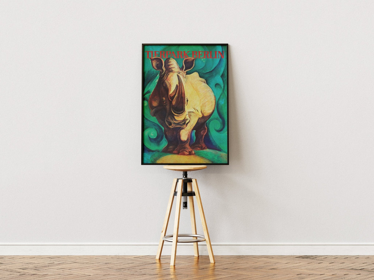 Tierpark Poster Rhino | 1969 | Original Berlin