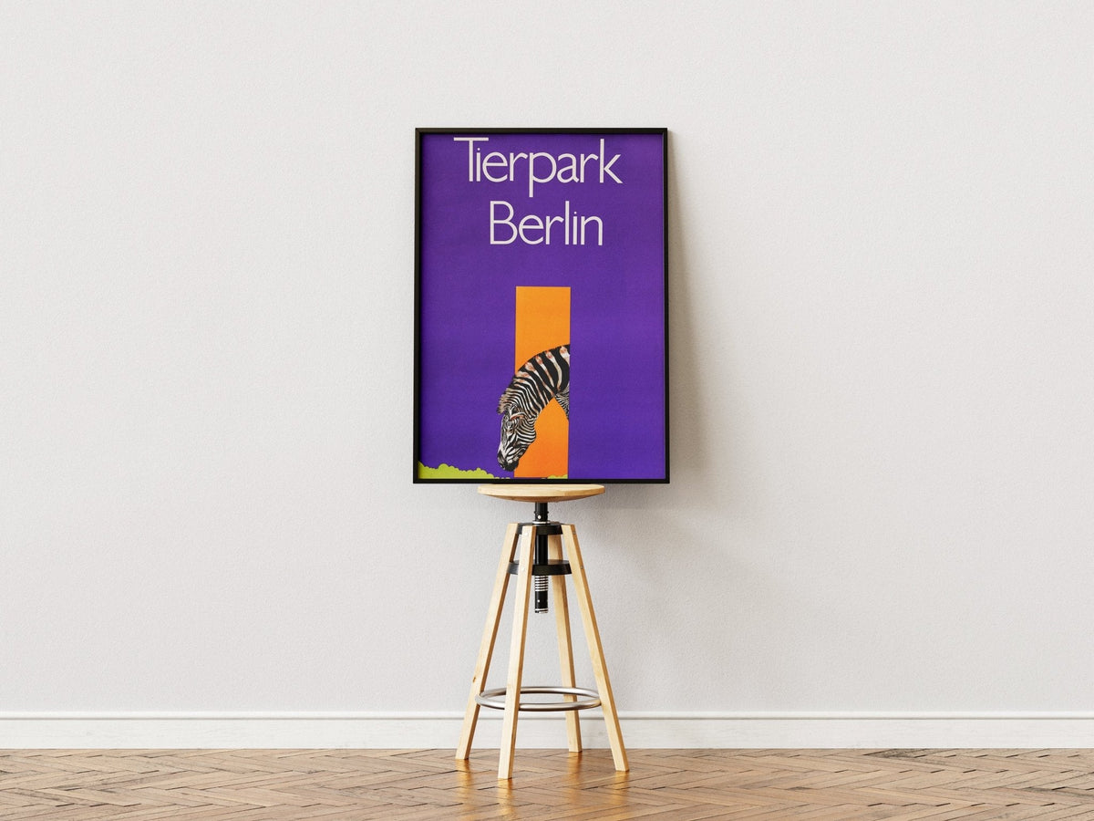 Tierpark Poster Zebra | 1961 | Original Berlin