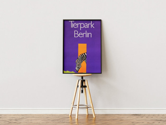Tierpark Poster Zebra | 1961 | Original Berlin
